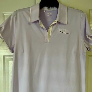 Purple adidas golf polo in good condition, size large
